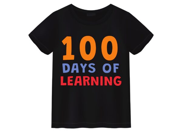 Happy 100th day of school t-shirt design9