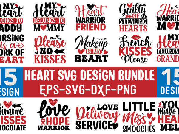 Heart svg design bundle