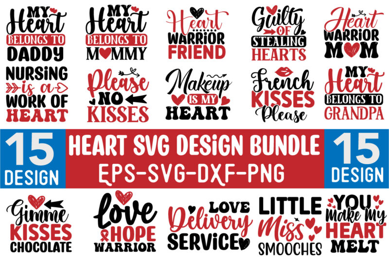Heart SVG Design Bundle
