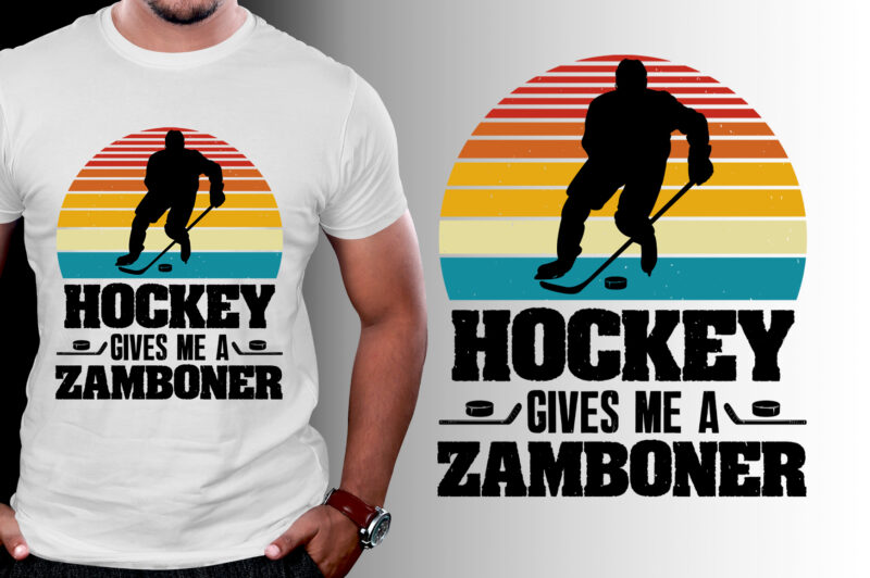 Hockey Gives Me A Zamboner T-Shirt Design