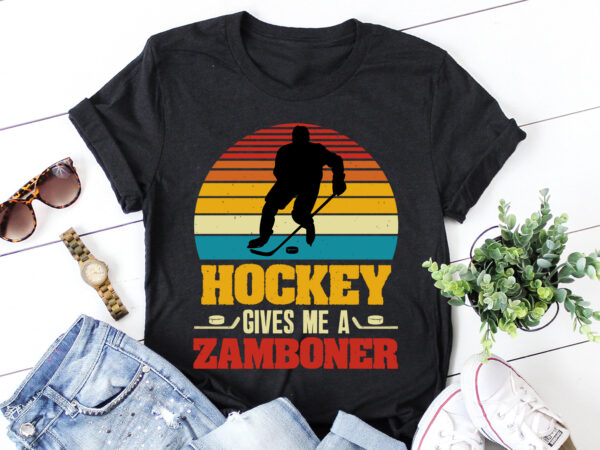Hockey gives me a zamboner t-shirt design