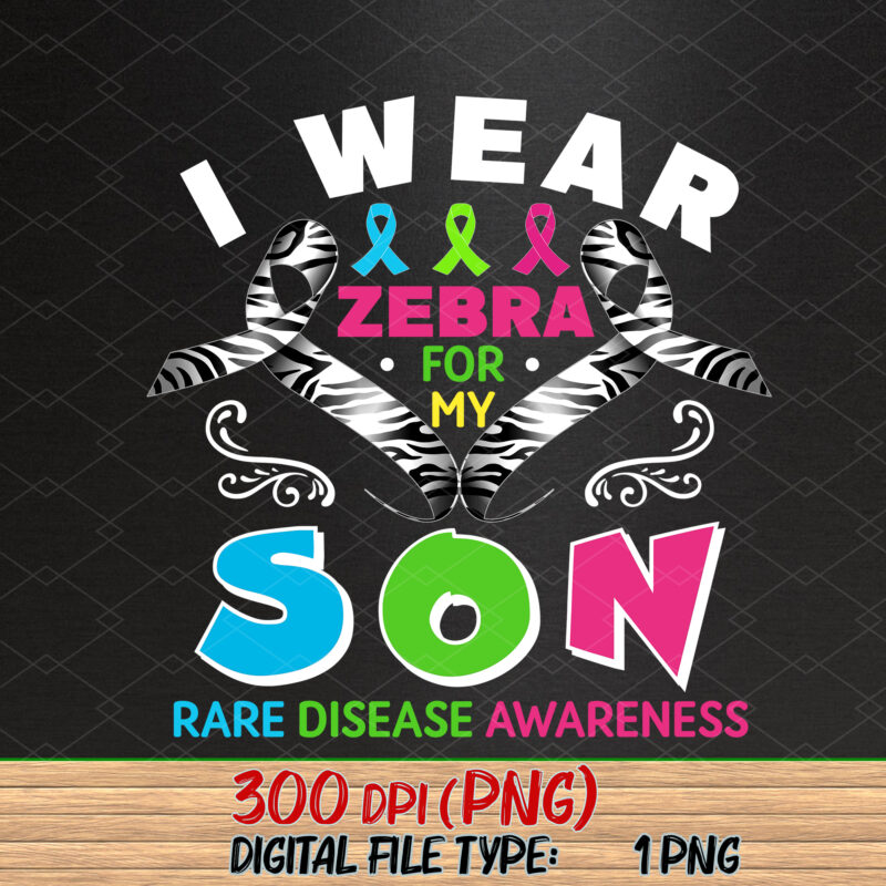 I Wear Zebra For My Son Rare Disease Awareness Month NC