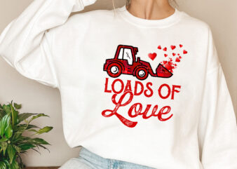 Kids Loads Of Love Tractor Cute Valentines Day Truck Toddler Boys NL
