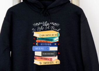 Life Is Like A Book Literary Quotes Gift Idea For Book Lovers NC