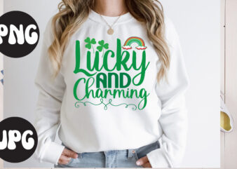 Lucky And Charming SVG design, Lucky And Charming Retro design,Lucky And Charming , St Patrick’s Day Bundle,St Patrick’s Day SVG Bundle,Feelin Lucky PNG, Lucky Png, Lucky Vibes, Retro Smiley Face,