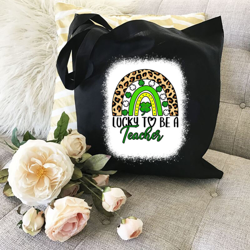Lucky To Be A Teacher Boho Rainbow Leopard St Patrick_s Day NL 1701 5