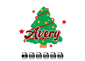 Avery Merry Christmas shirt print template, funny Xmas shirt design, Santa Claus funny quotes typography design