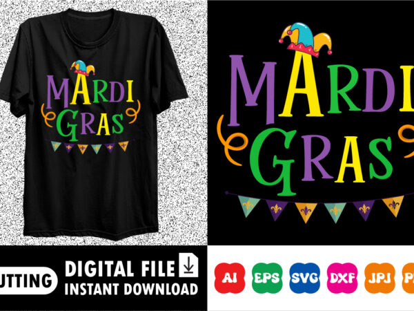 Mardi gras shirt print template t shirt designs for sale
