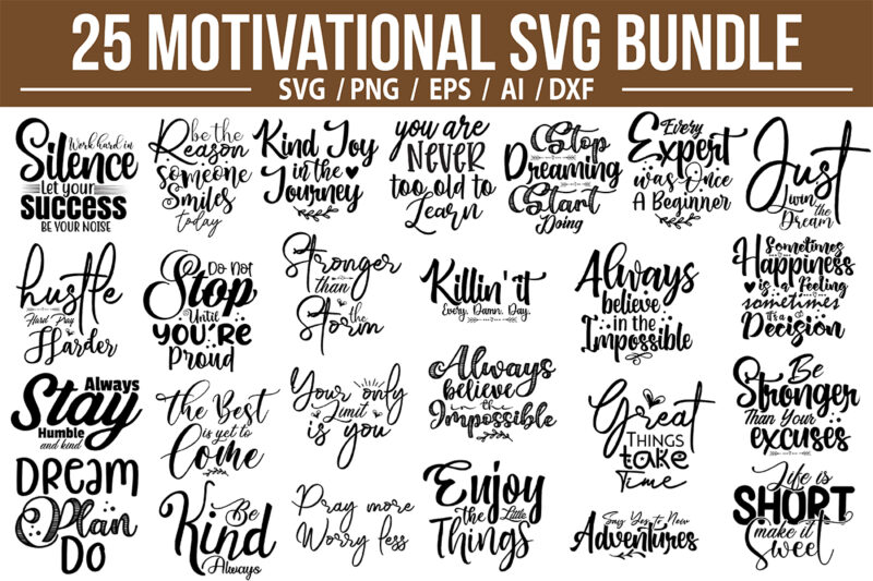 Motivational SVG Bundle