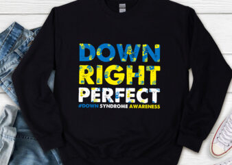 National Down Syndrome Awareness Down Right Perfect T21 NL T shirt vector artwork