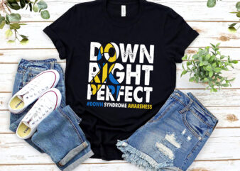 National Down Syndrome Awareness Down Right Perfect T21 NL T shirt vector artwork