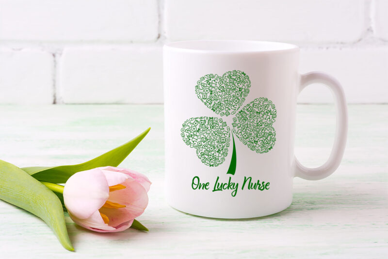 Nurse St Patrick_s Day Mug, Funny Nurse Mug, St Patrick_s Day Gift For Nurse, Nurse Shamrock Coffee Mug PL