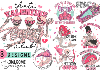 Anti Valentines Day Sublimation Bundle t shirt vector