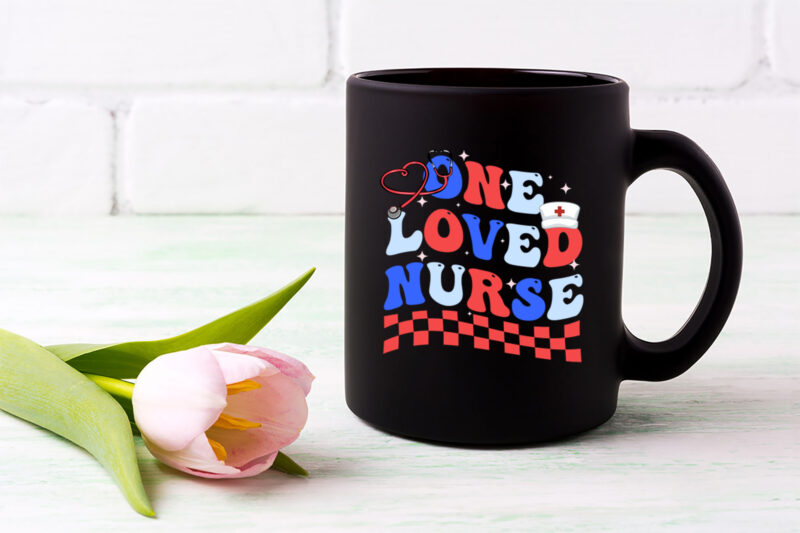One Loved Nurse Retro Groovy Happy Valentine_s Day ER ICU RN NL