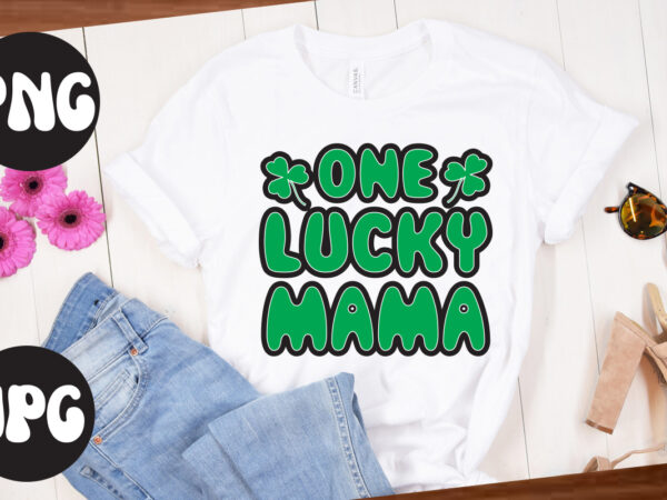 One lucky mama , st patrick’s day bundle,st patrick’s day svg bundle,feelin lucky png, lucky png, lucky vibes, retro smiley face, leopard png, st patrick’s day png, st. patrick’s day t shirt design online