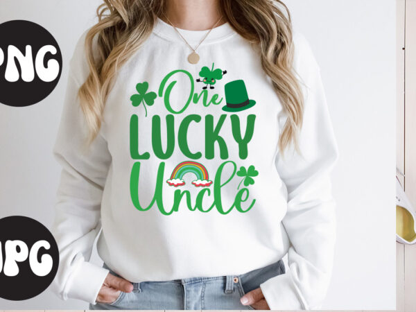 One lucky uncle svg design, st patrick’s day bundle,st patrick’s day svg bundle,feelin lucky png, lucky png, lucky vibes, retro smiley face, leopard png, st patrick’s day png, st. patrick’s