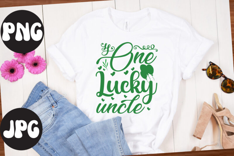 One lucky Brother SVG design, One lucky Brother retro design, One lucky Brother, St Patrick's Day Bundle,St Patrick's Day SVG Bundle,Feelin Lucky PNG, Lucky Png, Lucky Vibes, Retro Smiley Face,