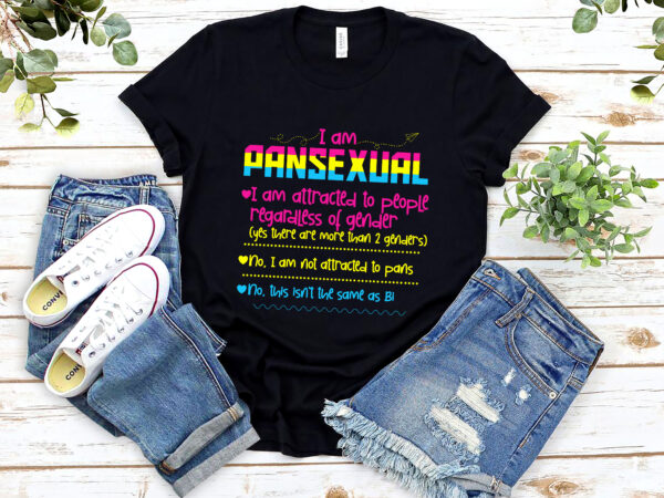 Pansexual definition funny gay pride pans lgbtq pride flag nl 1801 10 t shirt illustration