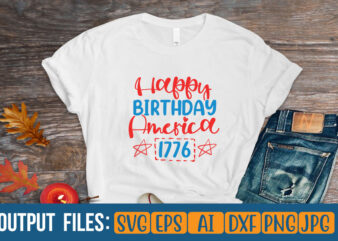 Happy Birthday America 1776 t-shirt design