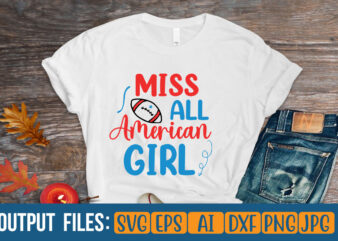 miss all american girl t-shirt design