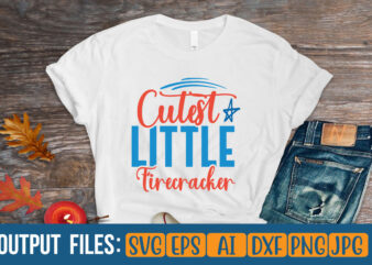 Cutest Little Firecracker t-shirt design