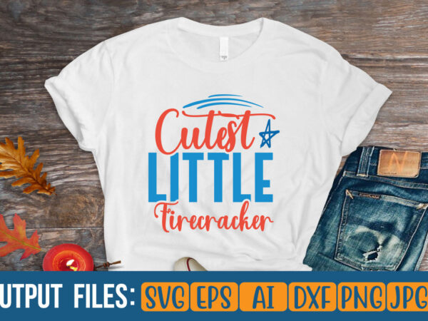 Cutest little firecracker t-shirt design