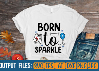 born to sparkle t-shirt design