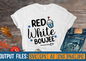 Red White Boujee t-shirt design