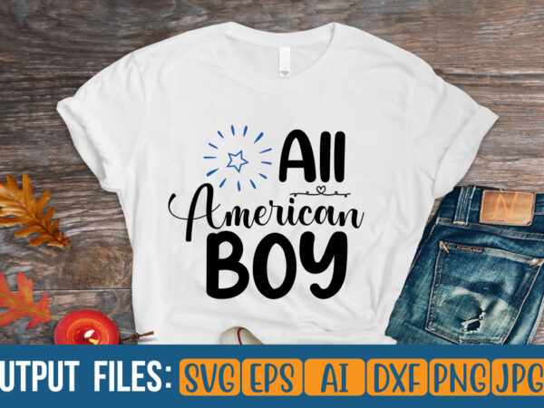 All american boy t-shirt design