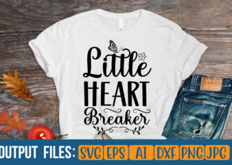 LITTLE HEART BREAKER Vector t-shirt design