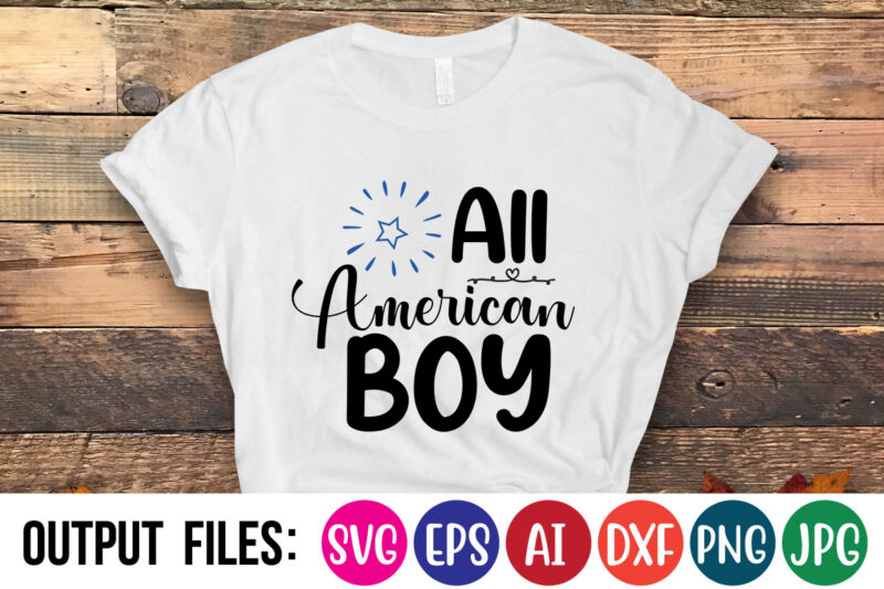 All American Boy t-shirt design