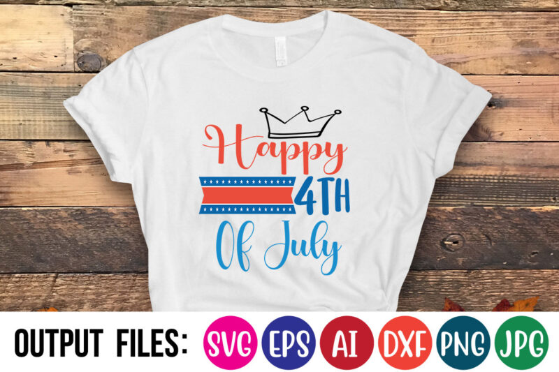 Happy 4th Of July t-shirt design