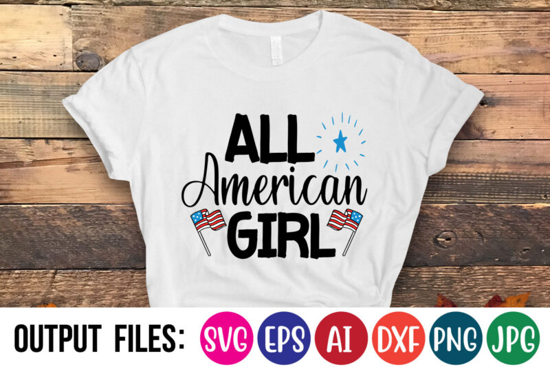 All American Girl t-shirt design