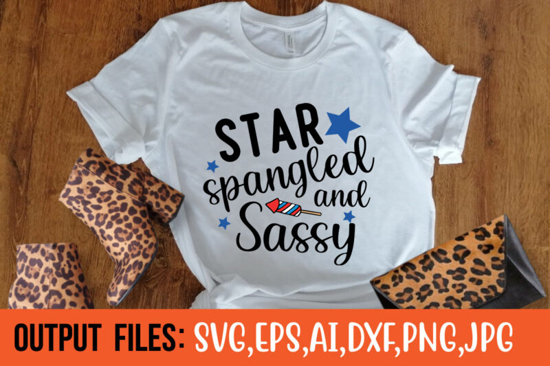 Star Spangled And Sassy t-shirt design
