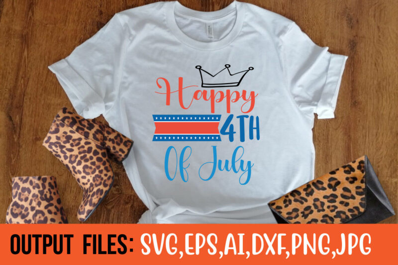 Happy 4th Of July t-shirt design