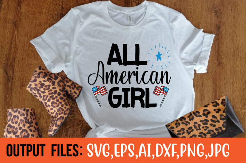 All American Girl t-shirt design