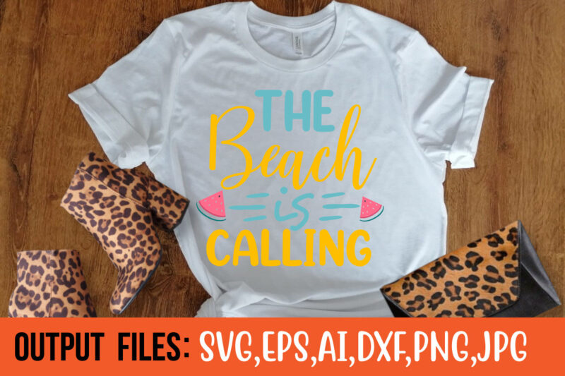 the beach is calling Vector t-shirt design