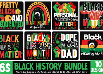 Black History Month T-Shirt Design bundle, Black Lives Matter T-Shirt Design Bundle , Make Every Month History Month T-Shirt Design , black lives matter t-shirt bundles,greatest black history month bundles