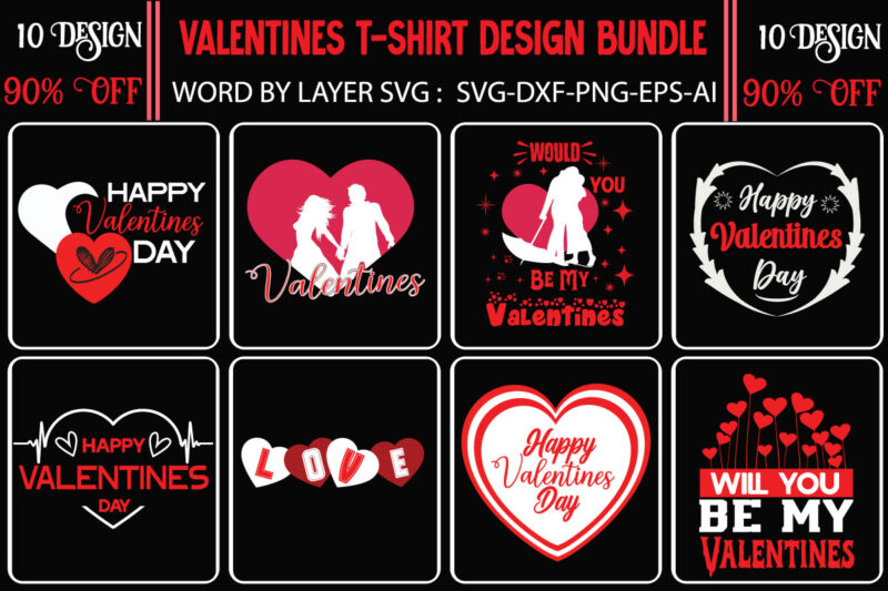 Valentine T-Shirt Design Bundle, Valentine T-Shirt Design Quotes, Coffee is My Valentine T-Shirt Design, Coffee is My Valentine SVG Cut File, Valentine T-Shirt Design Bundle , Valentine Sublimation Bundle ,Valentine's