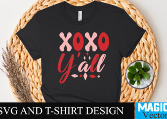 Xoxo Y’all T-shirt Design,Retro Valentines SVG Bundle, Retro Valentine Designs svg, Valentine Shirts svg, Cute Valentines svg, Heart Shirt svg, Love, Cut File Cricut,Valentine svg Bundle, Kids Valentine svg, Valentines