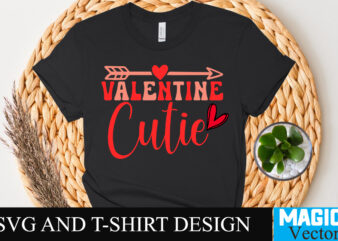 Valentine Cutie T-shirt Design,Retro Valentines SVG Bundle, Retro Valentine Designs svg, Valentine Shirts svg, Cute Valentines svg, Heart Shirt svg, Love, Cut File Cricut,Valentine svg Bundle, Kids Valentine svg, Valentines