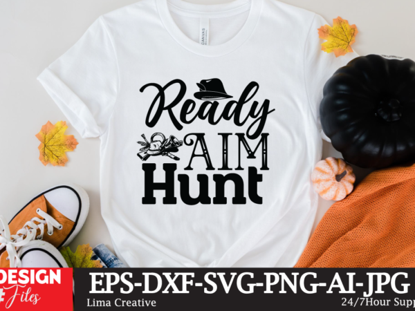 Ready aim hunt t-shirt design,mens hunting gift for dad, my favorite hunting partners call me dad, hunting dad gift short-sleeve unisex t-shirt hunting shirt, hunter gift, i like hunting and