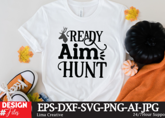 Ready Aim Hunt T-shirt Design, Mens Hunting Gift for Dad, My favorite Hunting Partners Call Me DAd, Hunting Dad Gift Short-Sleeve Unisex T-Shirt Hunting shirt, Hunter gift, I like hunting