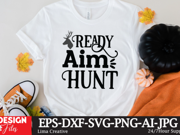 Ready aim hunt t-shirt design, mens hunting gift for dad, my favorite hunting partners call me dad, hunting dad gift short-sleeve unisex t-shirt hunting shirt, hunter gift, i like hunting