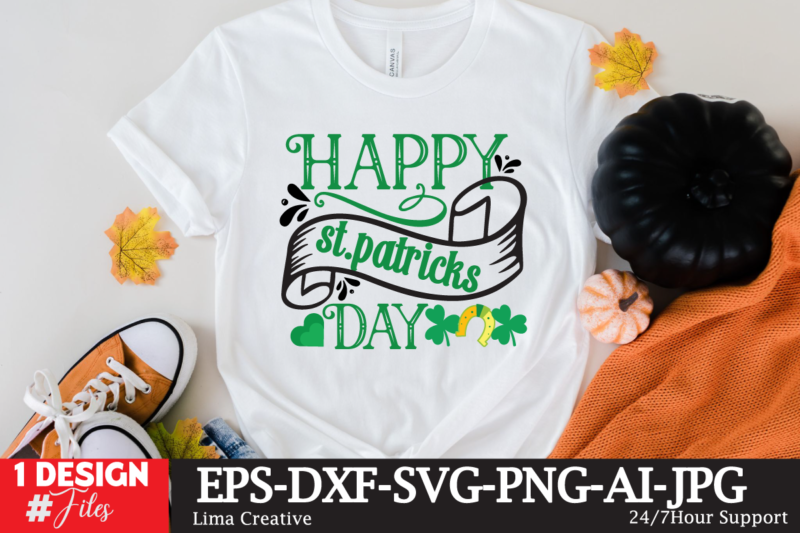 Happy St.Patrick's Day T-shirt Design,.studio files, 100 patrick day vector t-shirt designs bundle, Baby Mardi Gras number design SVG, buy patrick day t-shirt designs for commercial use, canva t shirt