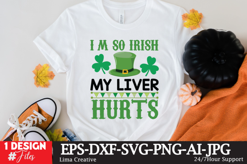 St.Patrick's Day T-shirt Design Bundle,.studio files, 100 patrick day vector t-shirt designs bundle, Baby Mardi Gras number design SVG, buy patrick day t-shirt designs for commercial use, canva t shirt