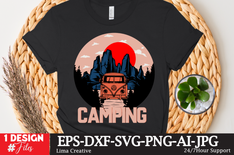 Camping T-shirt Design , Camping Crew T-Shirt Design , Camping Crew T-Shirt Design Vector , camping T-shirt Desig,Happy Camper Shirt, Happy Camper Tshirt, Happy Camper Gift, Camping Shirt, Camping Tshirt,