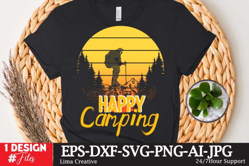 Happy Camping T-shirt Design,Camping Crew T-Shirt Design , Camping Crew T-Shirt Design Vector , camping T-shirt Desig,Happy Camper Shirt, Happy Camper Tshirt, Happy Camper Gift, Camping Shirt, Camping Tshirt, Camper