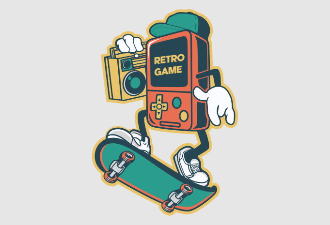 RETRO GAME CARTOON - Buy t-shirt designs