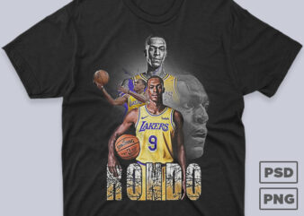 Rajon Rondo Basketball Bootleg Streetwear T-shirt Design
